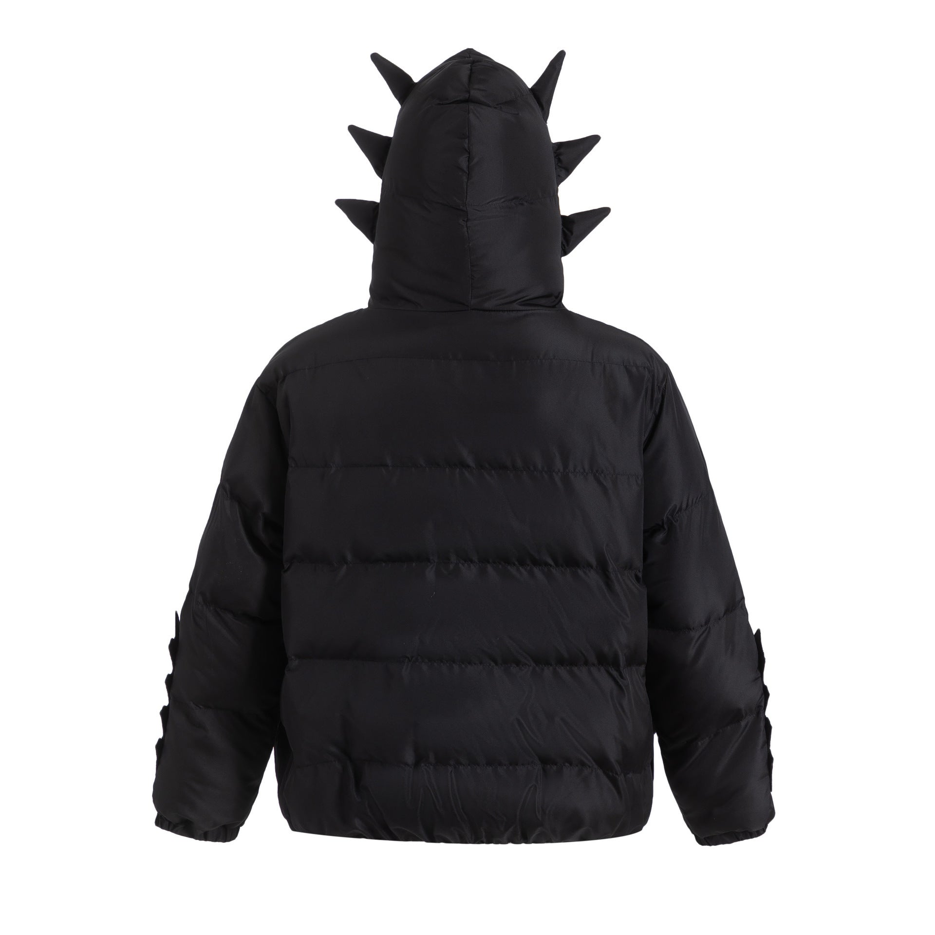 American Retro Black Working Wear Cotton - padded High Street Jacket